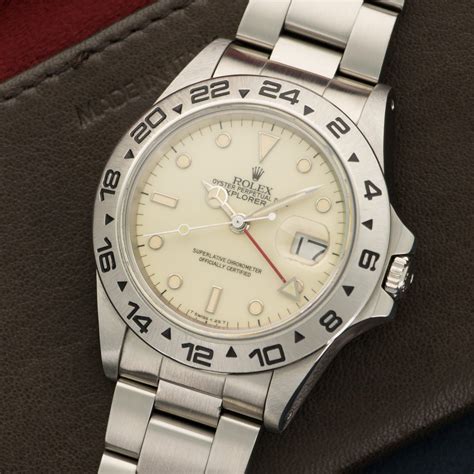 rolex 16550 cream dial|rolex explorer ii 16550.